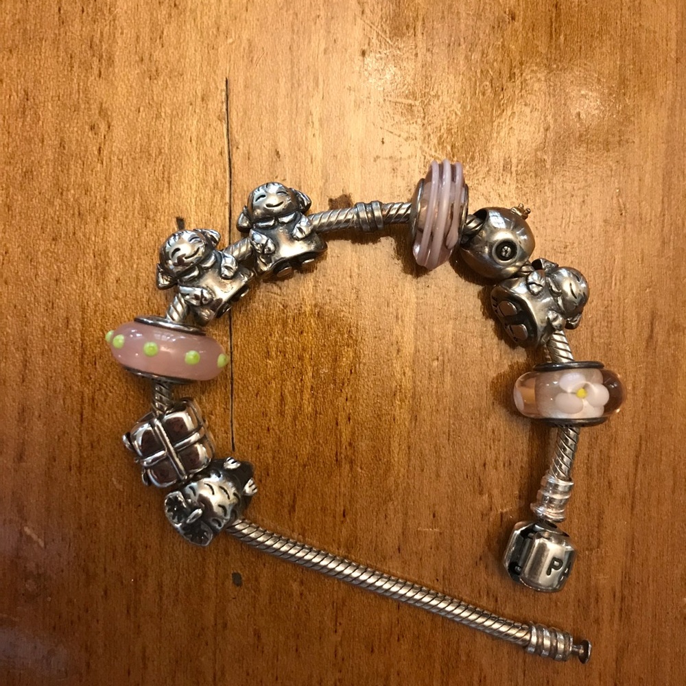Pandora Bracelet with 9 charms